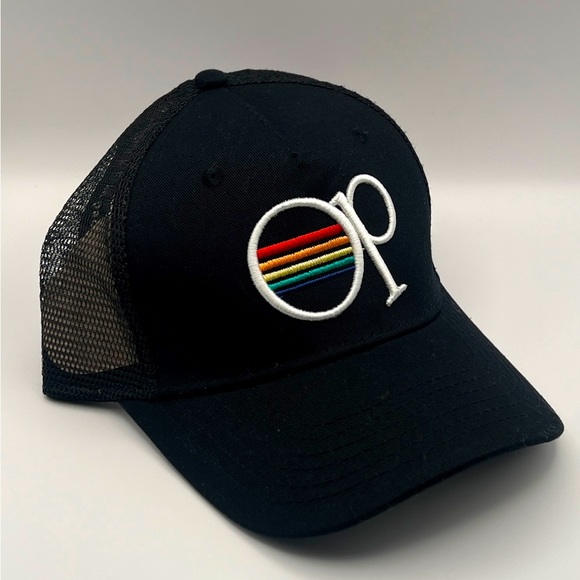 OP Other - MENS OP OCEAN PACIFIC BLACK SNAPBACK TRUCKER HAT ADJUSTABLE CAP ONE SIZE